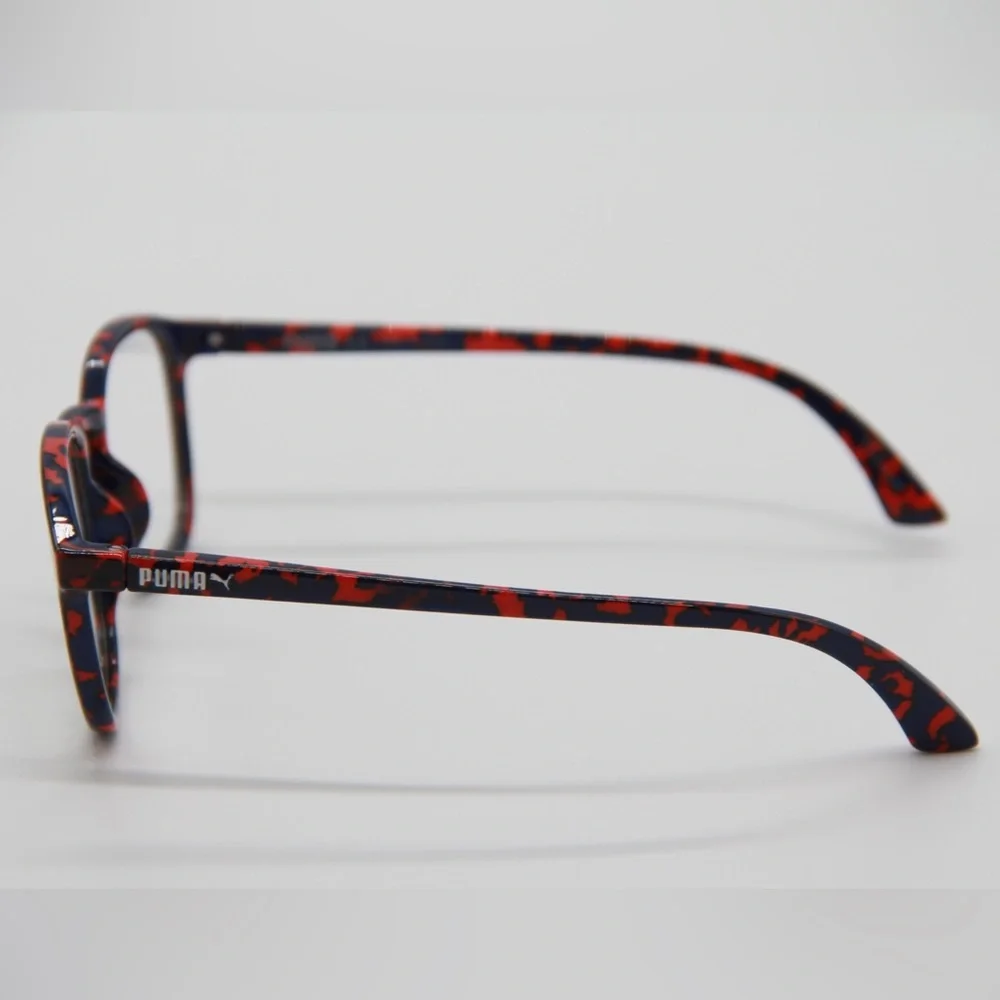 NEW PUMA PU0080O 002 RED BLUE EYEGLASSES PUMA PU00800